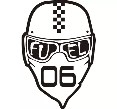 Fuel Helment Motorcycle stickers - TenStickers
