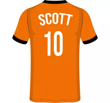 Personalised football sticker - TenStickers