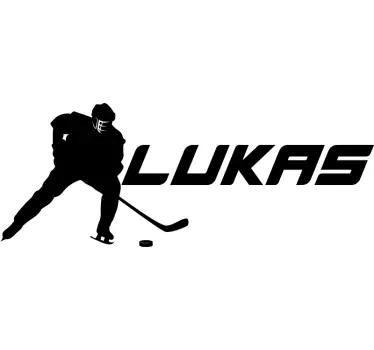 Custom Hockey Player Custom Sticker - TenStickers