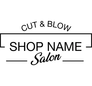 Beauty salon showcase  decal - TenStickers