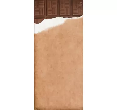 Open chocolate bar glass door decal - TenStickers