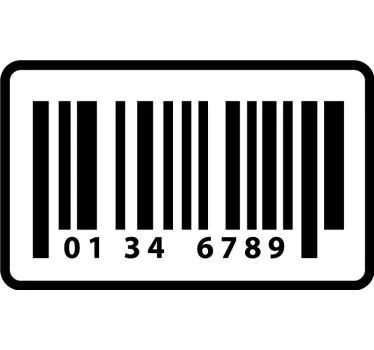 Bar code Abstract Sticker - TenStickers