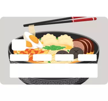 Asiatic soup credit card sticker - TenStickers