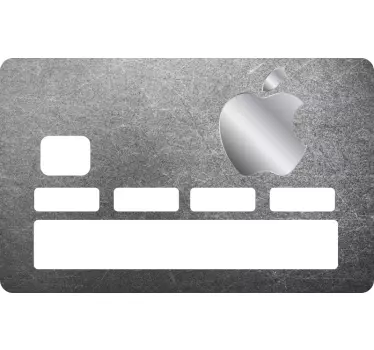 Gray of Apple credit card sticker - TenStickers