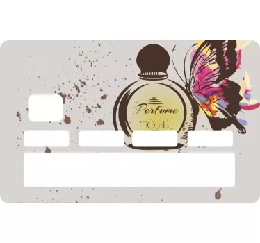 Love fragrance credit card sticker - TenStickers