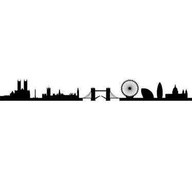 London Skyline Wall Sticker - TenStickers