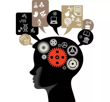 Brain Work Wall Sticker - TenStickers