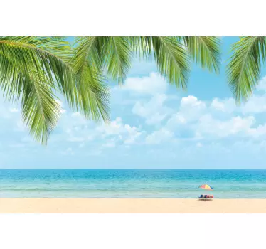 Windows with landscape window decal - TenStickers