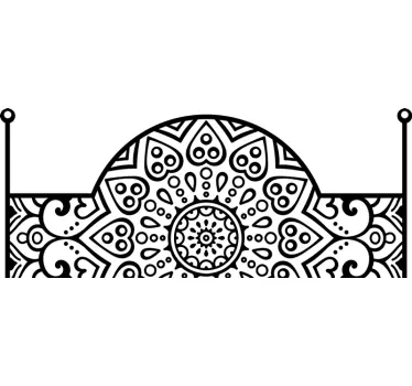 Arabic bedroom headboard headboard wall decal - TenStickers