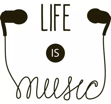 Music Cable laptop skin decal - TenStickers