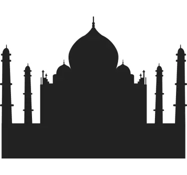 Tajmahal headboard wall decal - TenStickers