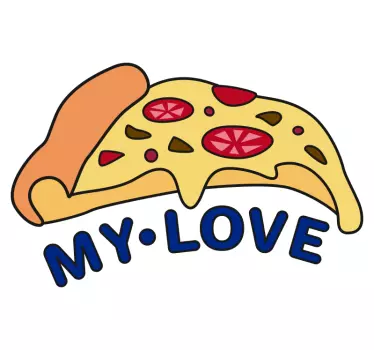 Pizza laptop skin decal - TenStickers