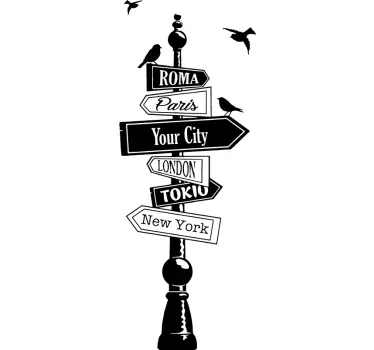 Sing with Custom Location wall decal - TenStickers