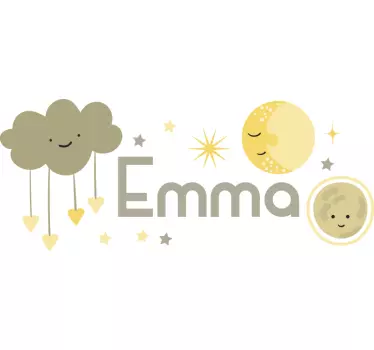 Clouds and Celestial wall stickers for kid - TenStickers