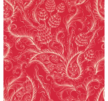 Paisley Illustration furniture decal - TenStickers