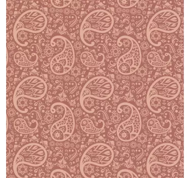 Paisley pattern  furniture decal - TenStickers