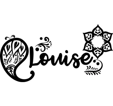 Paisley Pattern decoration wall decal - TenStickers