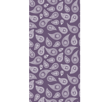 Ying Yang paisley privacy film for window - TenStickers