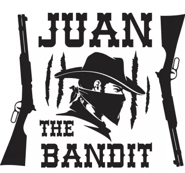 Bandit with name laptop skin - TenStickers
