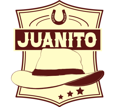 Cowboy hat with name fridge wrap decal - TenStickers