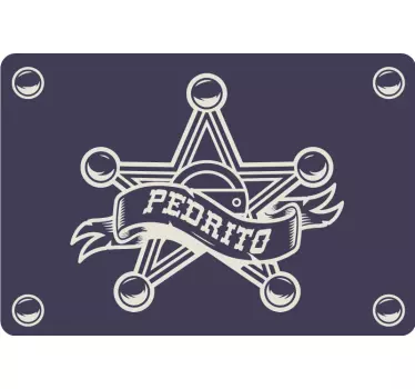 Sheriff with name  laptop skin - TenStickers