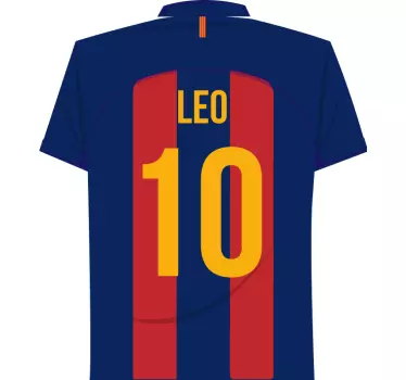 Messi Football sticker - TenStickers