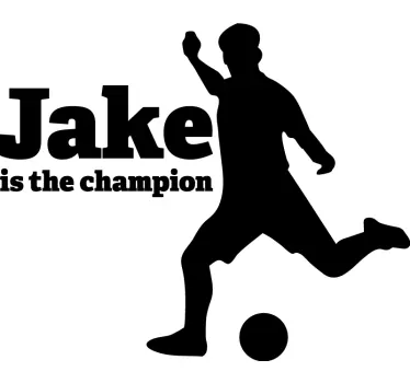 Shooting football sticker - TenStickers