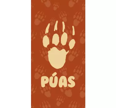 PAW PRINT PERSONALIZED DESIGN Samsung stickers - TenStickers