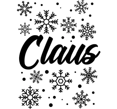 Festive Winter Design Christmas sticker - TenStickers