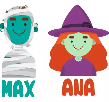 Custom Characters Display wall stickers for kid - TenStickers