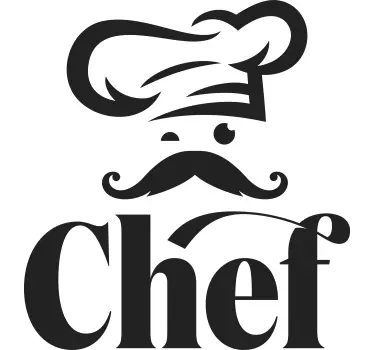 Chef kitchen wall decal - TenStickers