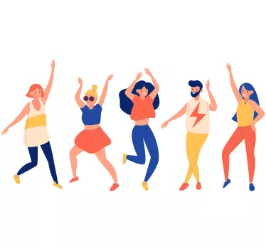People dancing decal - TenStickers
