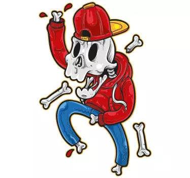 Hip hop dancer window decal - TenStickers