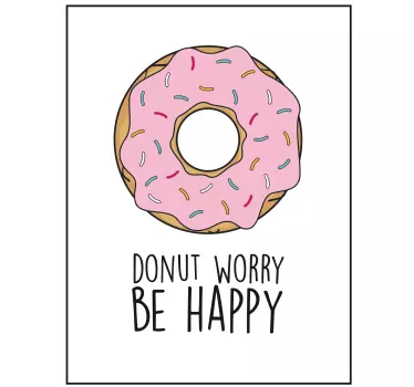 Donuts background decal - TenStickers