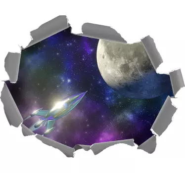 Optical starry night visual effects 3d wall sticker - TenStickers