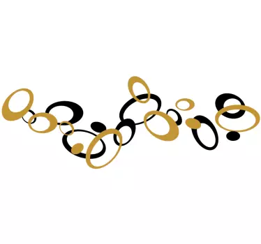 Creative ellipses circle wall sticker - TenStickers