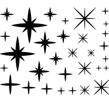 Wall stickers for kid twinkling star accents - TenStickers