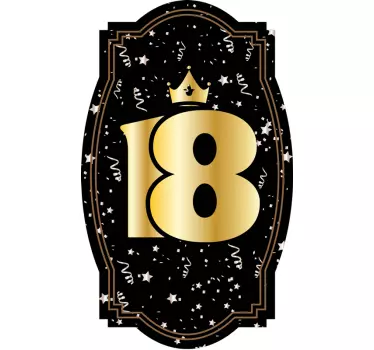 18th birthday vodka tally wall decor - TenStickers