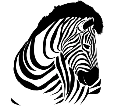 Zebra wild animal sticker - TenStickers