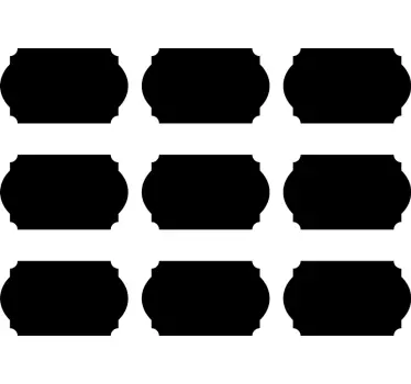 Kitchen storage labels sticker to write on - TenStickers