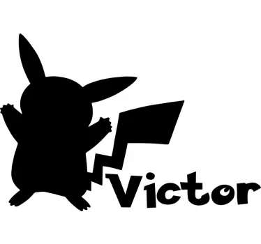 Pokémon with name Custom sticker - TenStickers