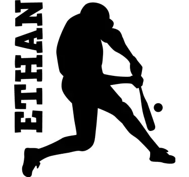 Cricket batsman player Custom Sticker - TenStickers