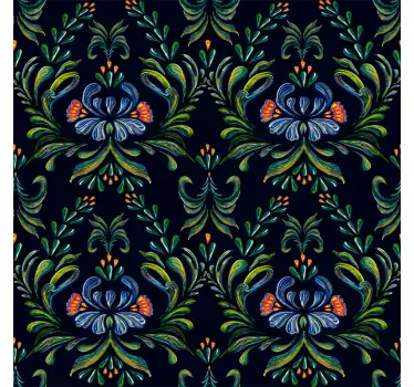 Colorful folk ornament decals for furniture - TenStickers