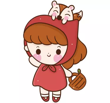 Cute Character Illustration wall stickers for kid - TenStickers