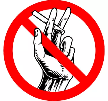 No smoking sign object sticker - TenStickers