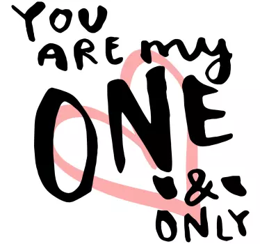 My one and only decals for furniture - TenStickers