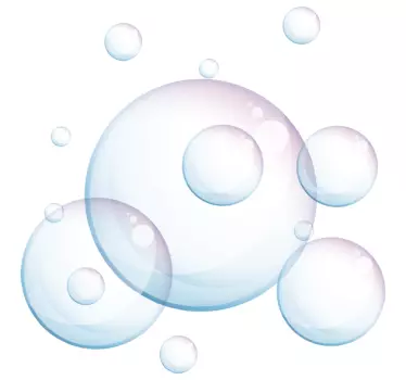 Bubbles Bathroom decal - TenStickers