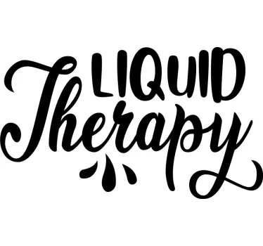 Liquid Therapy drink drink wall decal - TenStickers