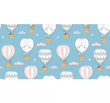 Hot air balloons decals for furniture - TenStickers
