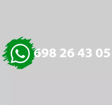 whatsapp social media logo sign sticker - TenStickers